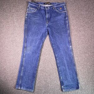 Wrangler FR CAT 2 Jeans Mens 40x32 Blue Slim Fit Work‎ Pants 24 ATPV, Fits 39x32
